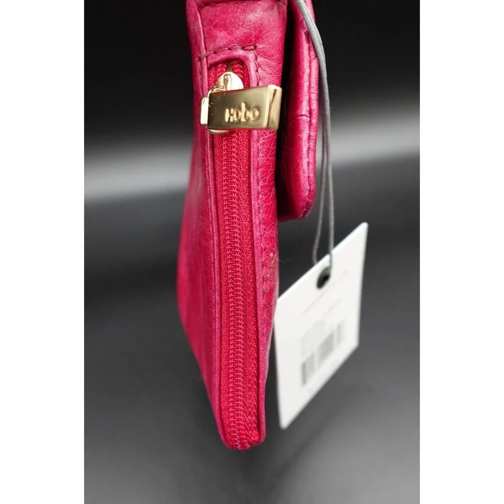 Hobo International NWT Women's Top Grain Soft Leather Distressed Wristlet Purse - Picture 9 of 16